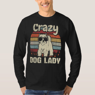 Camiseta Westie Crazy Dog Lady Vintage Mother's Day Retro