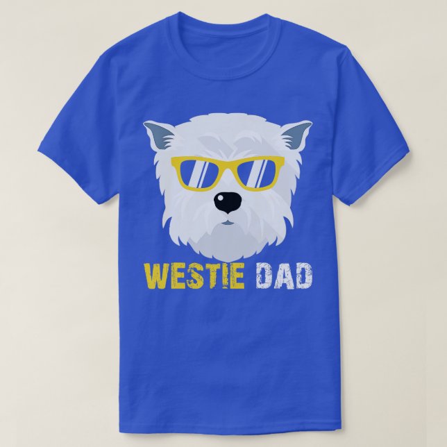Camiseta Westie Dad Shirts For Dog Owners Fathers Day  Men  (Diseño del anverso)