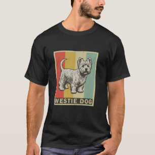 Camiseta Westie Dog Retro Estilo Vintage Westie Dog Amantes