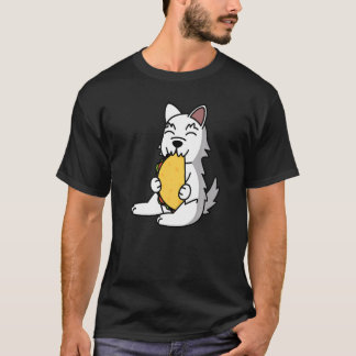 Camiseta Westie Eating A Taco Dog  