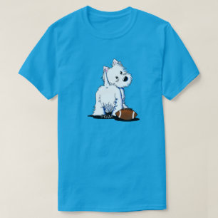 Camiseta Westie en la puerta trasera 