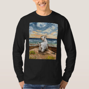 Camiseta Westie In The Beach West Highland Terrier Dog By A