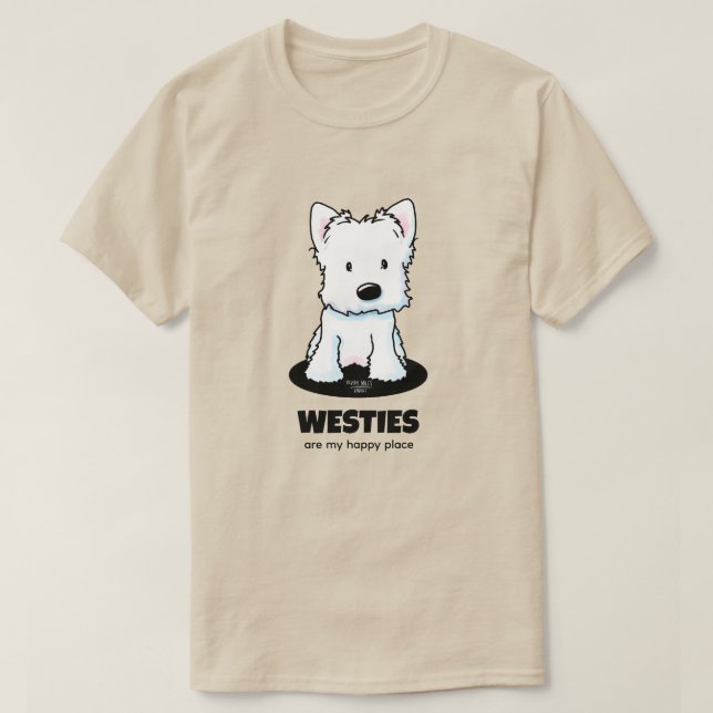 Camiseta Westie KiniArt (Diseño del anverso)