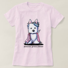 Camiseta Westie Princess Sparkleheart