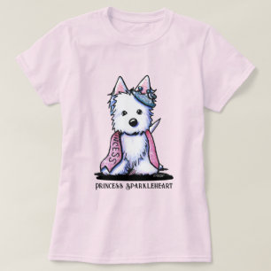 Camiseta Westie Princess Sparkleheart