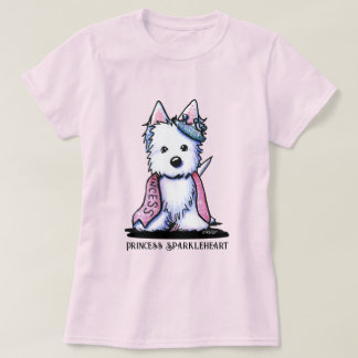 Camiseta Westie Princess Sparkleheart