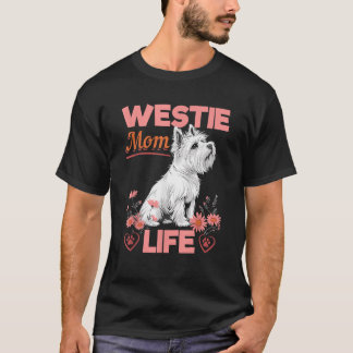 Camiseta Westie Raza de Perro Terrier Blanco de West Highla