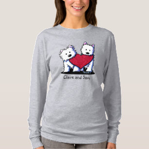 Camiseta Westie Terrier con el corazón 