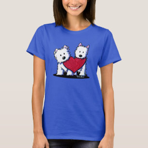 Camiseta Westie Terrier de corazón