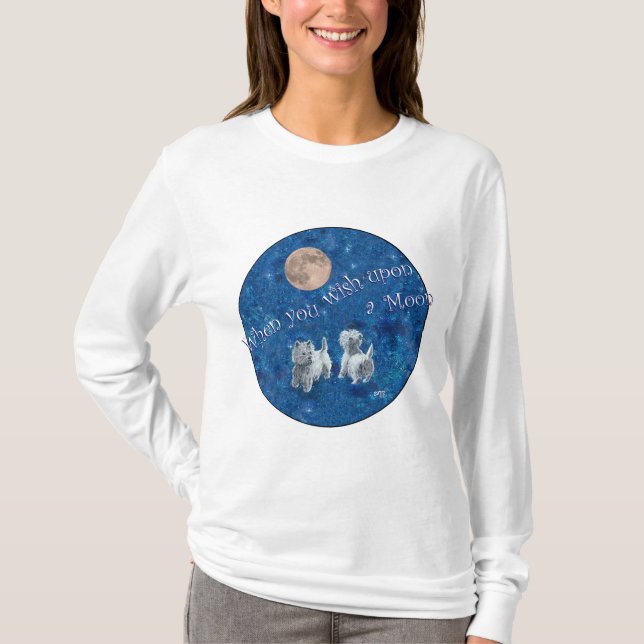 Camiseta Westies deseando en la Luna (Anverso)