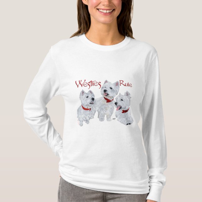 Camiseta ¡Westies mandan! (Anverso)