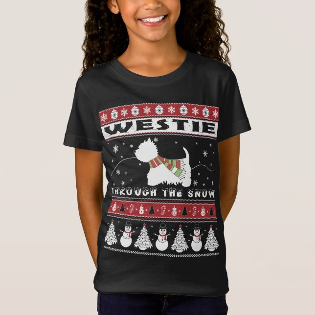 Camiseta Westin Through The Snow Cute Navidades (Anverso)