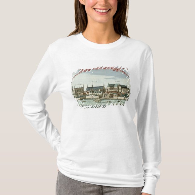 Camiseta Westminster que muestra la abadía (Anverso)
