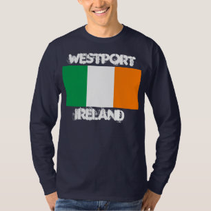 Camiseta Westport, Irlanda con bandera irlandesa