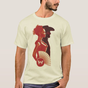 Camiseta Westworld   Retrato de plantilla de Maeve y Hector