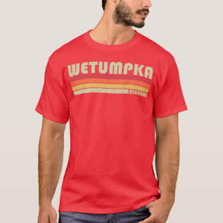 Camiseta Wetumpka Al Alabama Ciudad Hogar Raíces 70S 80S fa