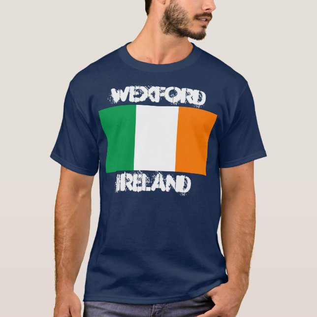 Camiseta Wexford, Irlanda con bandera irlandesa (Anverso)