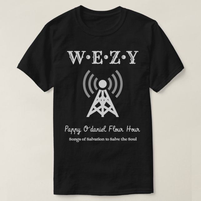 Camiseta WEZY Radio Station O Brother Where Art Thou (Diseño del anverso)