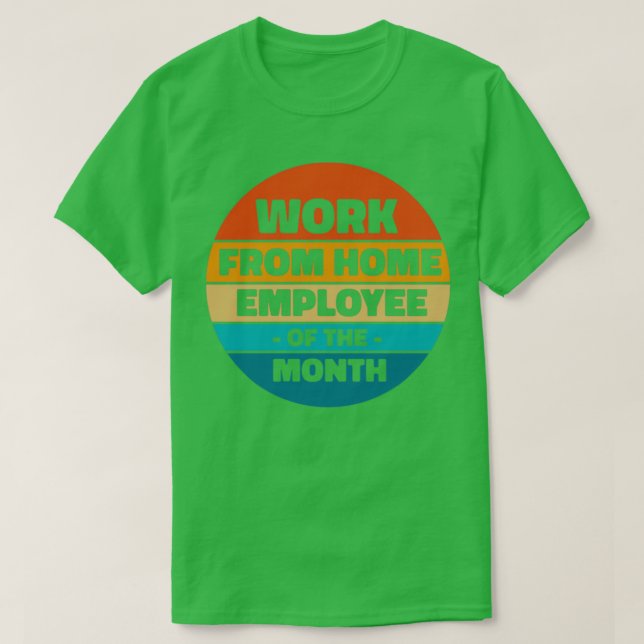 Camiseta WFH Employee of the Month (Diseño del anverso)
