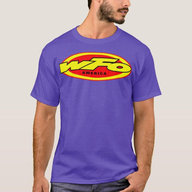 Camiseta WFO Factory Motocross Racer Dirt Bike Rider (Anverso)