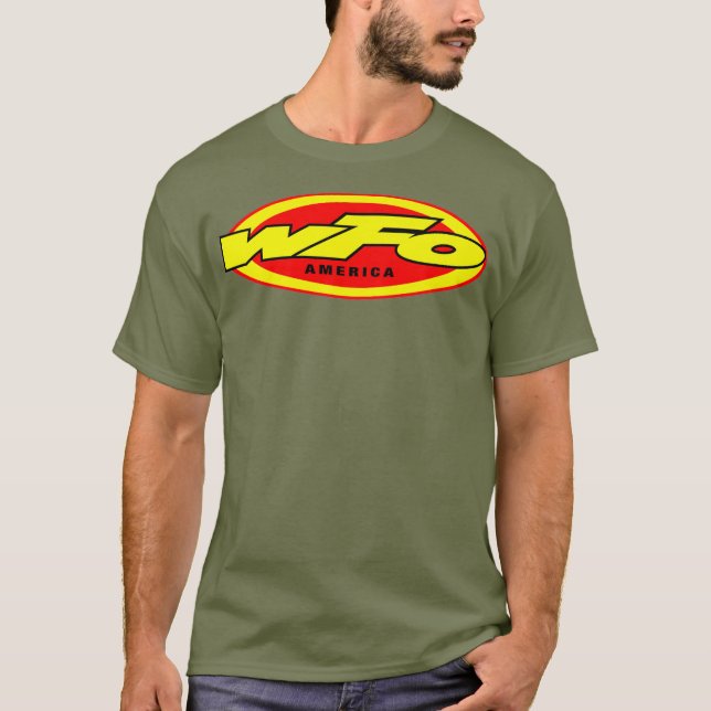 Camiseta WFO Factory Motocross Racer Dirt Bike Rider (Anverso)