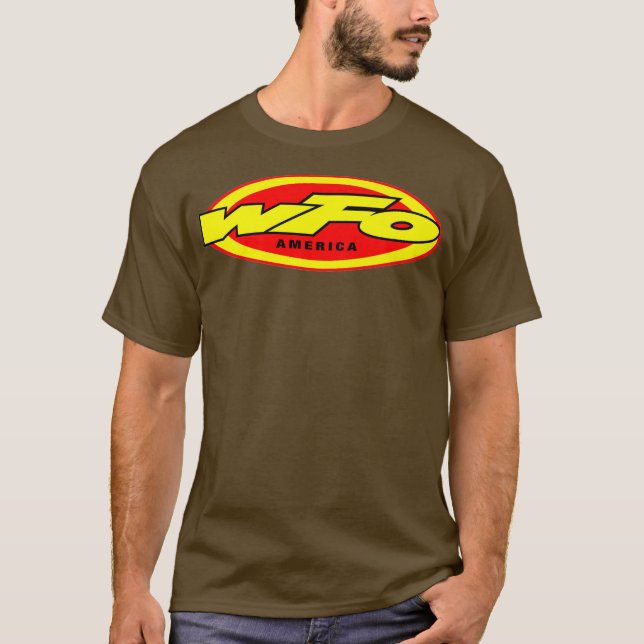 Camiseta WFO Factory Motocross Racer Dirt Bike Rider (Anverso)