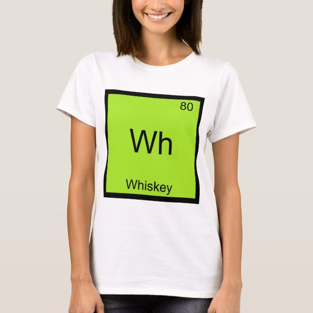 Camiseta Wh - Símbolo del Elemento de Química Dive (Anverso)