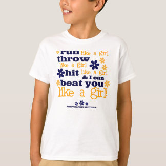 Camiseta WH tienen gusto de un softball del chica