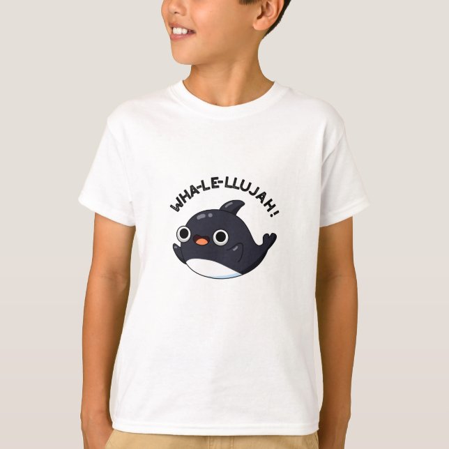 Camiseta Wha-le-llujah Funny Orca Whale Pun (Anverso)