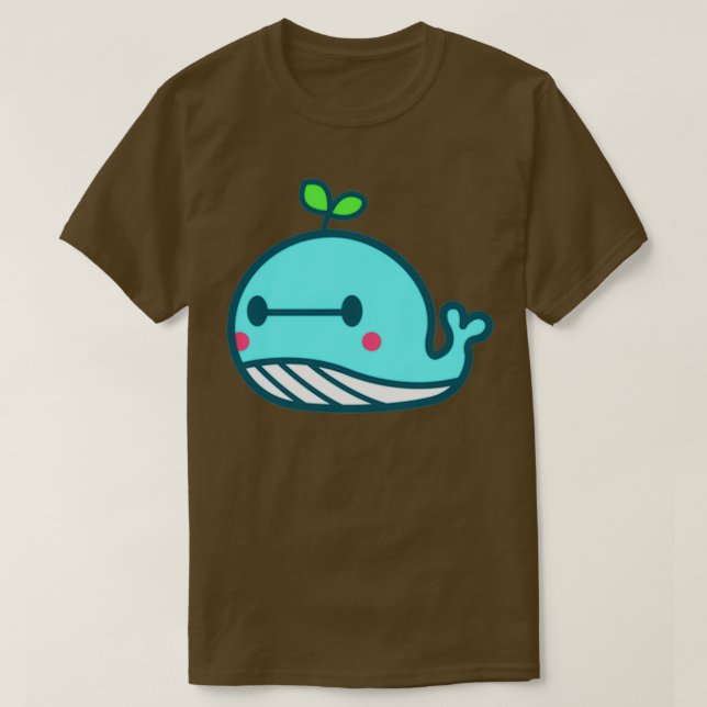 CAMISETA WHALE LEAF (Diseño del anverso)