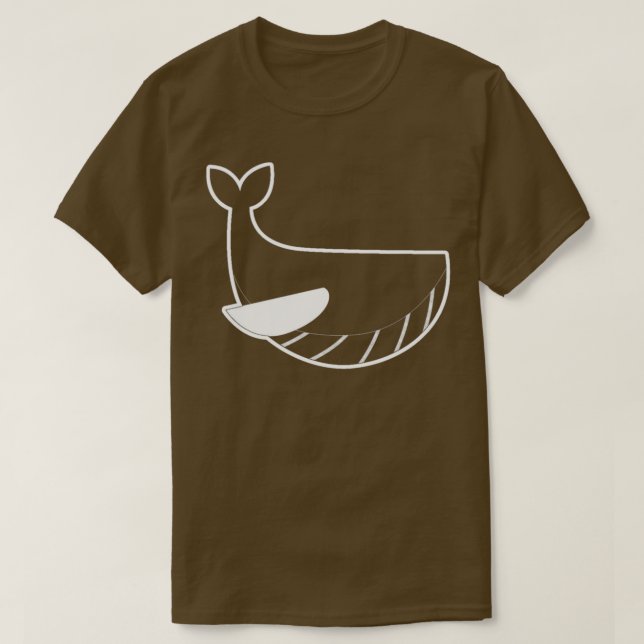 Camiseta Whale Lineart (Diseño del anverso)