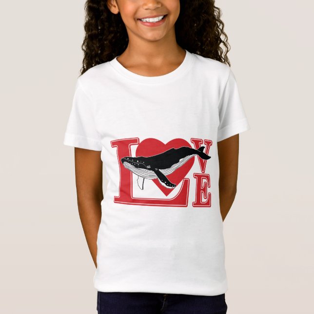 Camiseta Whale Love Heart (Anverso)