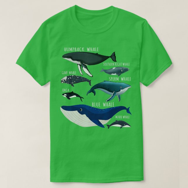 Camiseta Whale Lover Whale Watching (Diseño del anverso)