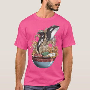 Camiseta Whale Orca Ramen Noodle japonés Har