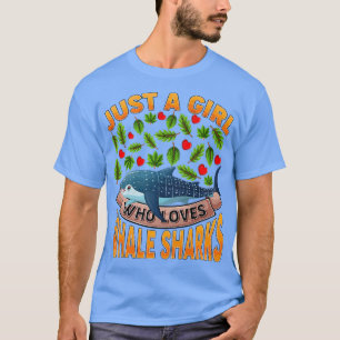 Camiseta Whale Shark Fish Lover Just A Girl Who Loves Whale