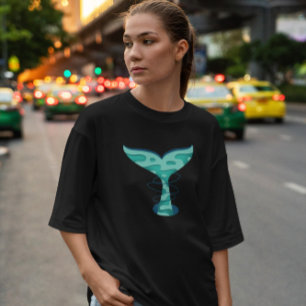 Camiseta Whale Tail Papercut