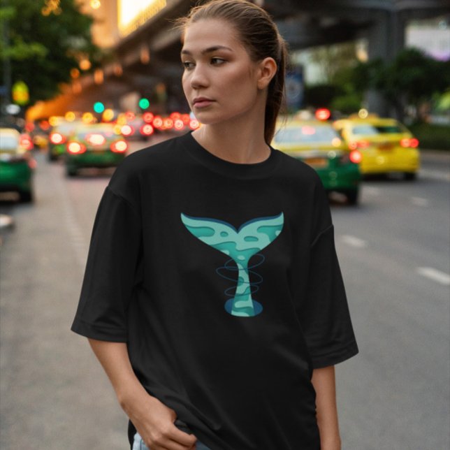 Camiseta Whale Tail Papercut (Subido por el creador)