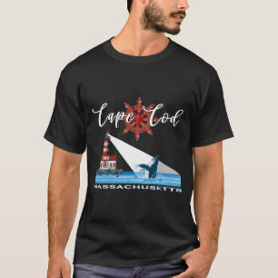 Camiseta Whale W del faro de Faro de Massachusetts en el At