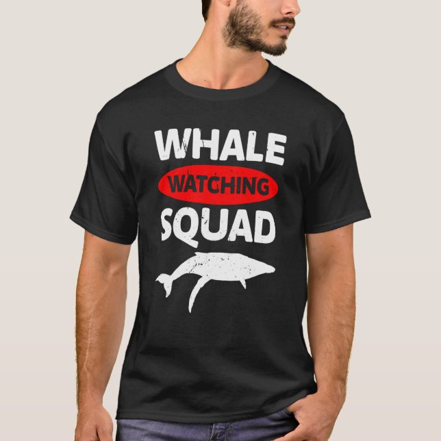 Camiseta whale watching squad Whale Watching ceatacean (Anverso)