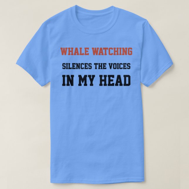 Camiseta Whale Watts Silencia Las Voces En Mi Cabeza (Diseño del anverso)