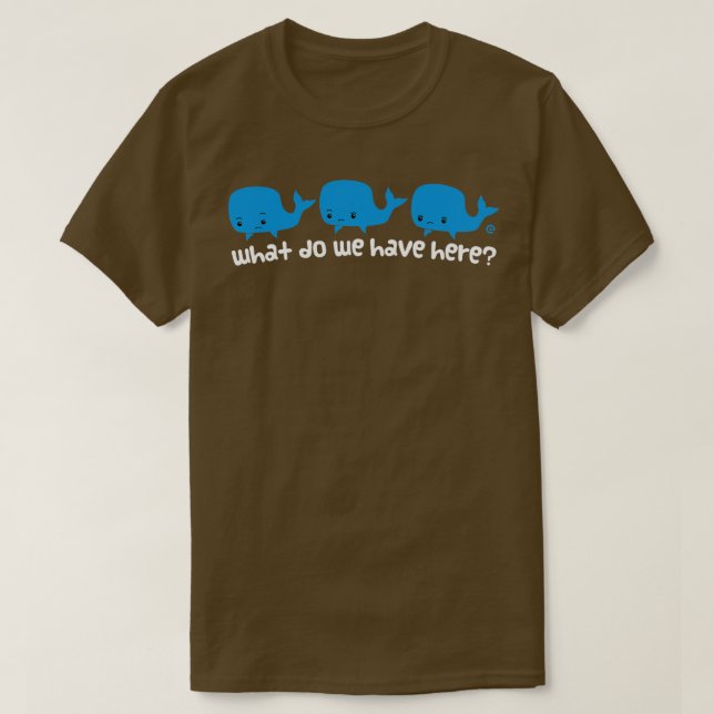 Camiseta Whale Whale Whale Light Text (Diseño del anverso)