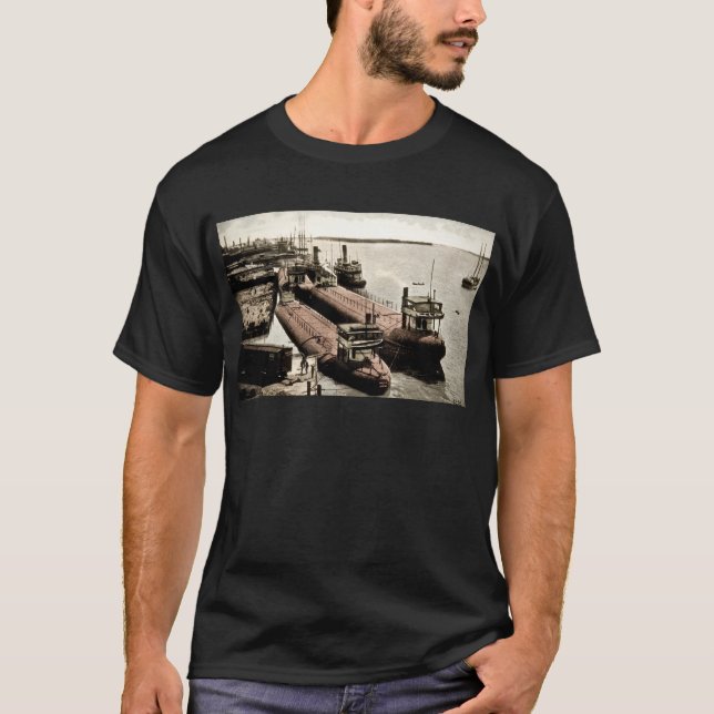 Camiseta Whalebacks en la isla de la belleza, Michigan (Anverso)