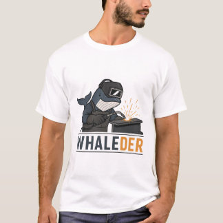 Camiseta Whaleder – Chiste de ballena soldadora divertido