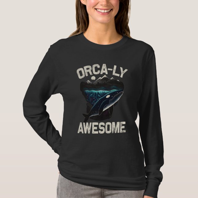 Camiseta Whales Watch Dolphin Pottwhal  Saying Orca Whale   (Anverso)