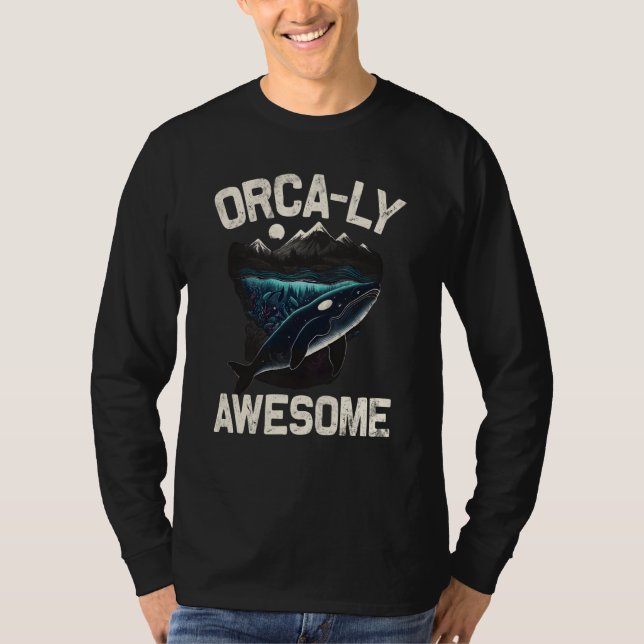 Camiseta Whales Watch Dolphin Pottwhal  Saying Orca Whale   (Anverso)