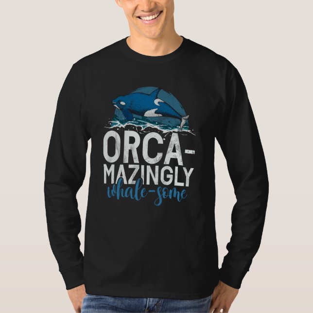 Camiseta Whales Watch Dolphin Pottwhal  Saying Orca Whale   (Anverso)