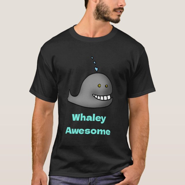 Camiseta Whaley Awesome Funny Whale Pun Design (Anverso)