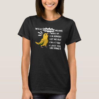 Camiseta What AAAAAA Means I Screaming Golden Conure Parrot