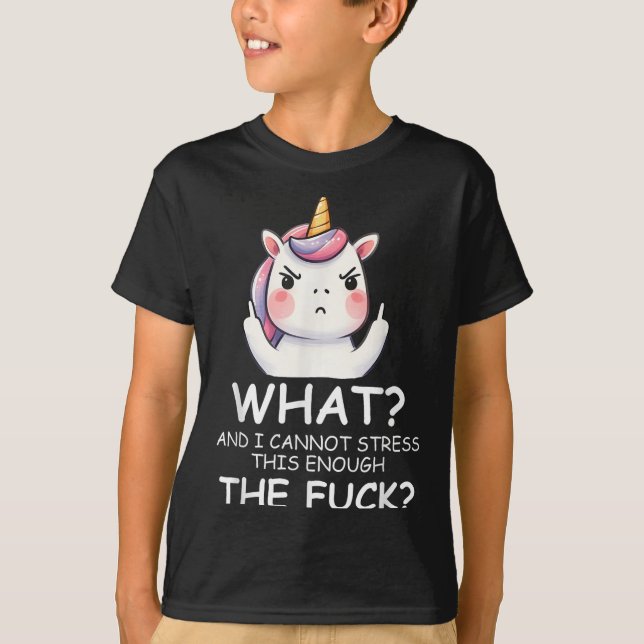 Camiseta What &amp; I Cannot Stress This Enough The Fck Sig (Anverso)
