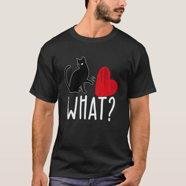 Camiseta What Cat Is My Valentine Cat Kiddy Mom Dad Date Si (Anverso)